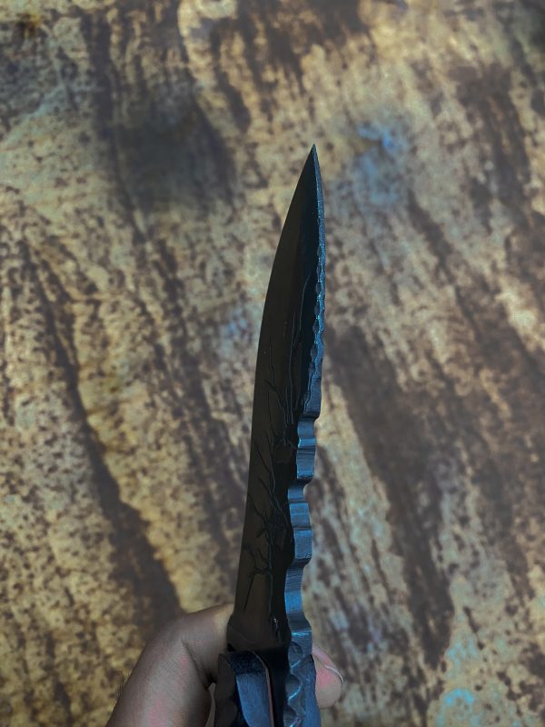 Lightning Hawk V1.0 OA" - 1095 Steel Tactical Knife - Image 5