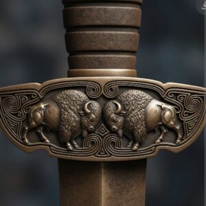 Commission Work for Derrick – “Bison’s Oath” Custom English Knight Sword