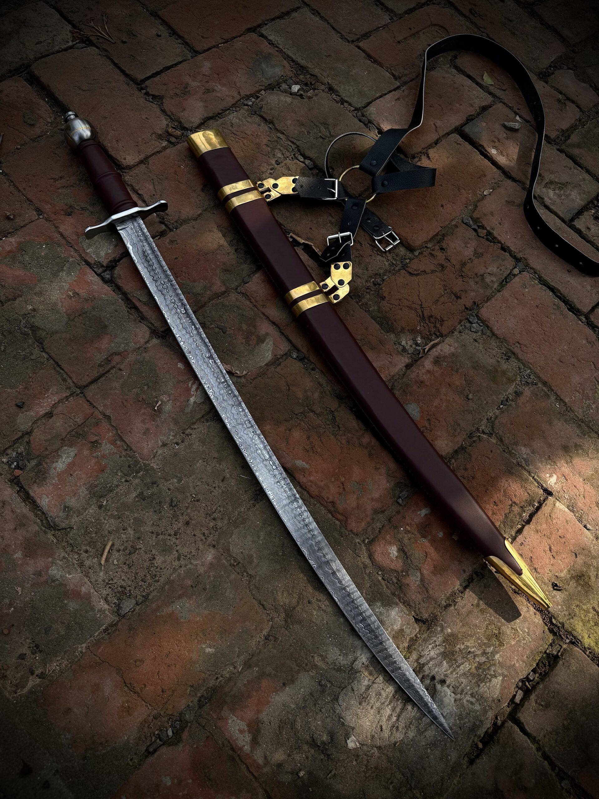 Byzantine Ladder Damascus Saber “27